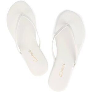 🆕 Flat Leather Thong Sandals Women’s Comfy Dressy Flip Flops